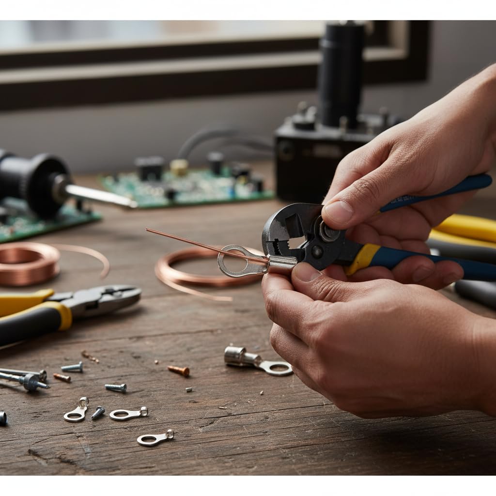 Morris Products High Temperature Ring Terminals - 12-10 Wire Size, #10 Stud Size - Nickel-Plated Steel - For HVAC, Industrial Kilns, Electric Space Heaters, Commercial Ovens, Fryers - Pack of 100 - Image 4