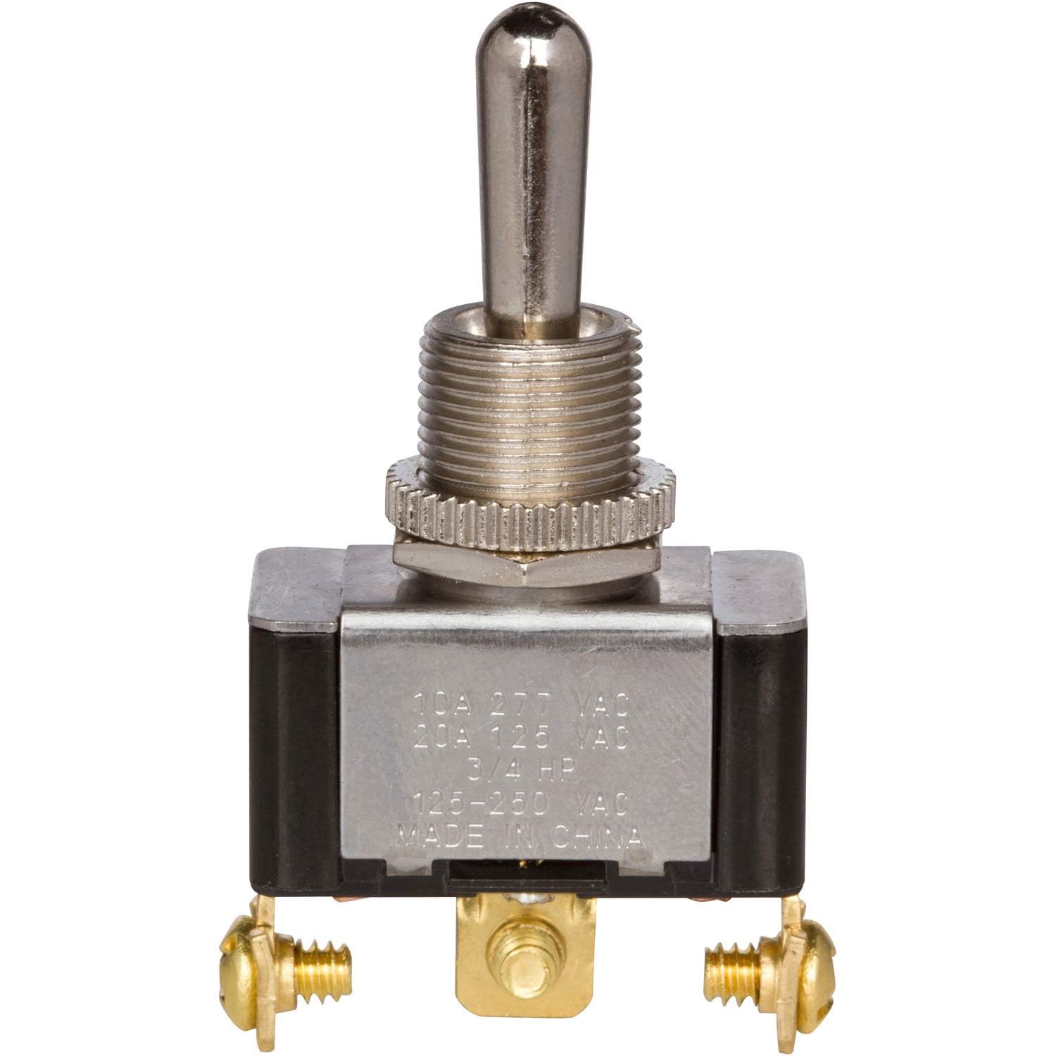 Morris Products Momentary Contact Toggle Switch – Heavy Duty, SPDT 3 Screw Terminals – On-Off-(On) – 1500V Dielectric Strength, 100,000 Mechanical Life Cycles – CURus Listed – 1.13” x .63” x .70” - Image 3