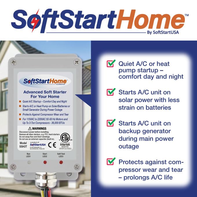 SoftStart Home – Soft Starter for Air Conditioners & Heat Pumps, Reduces Startup Power by 70%, Works with Generators, RVs & Solar, Extends Compressor Life–Up to 6 Tons (72,000 BTUs) 15 Minute Install - Image 6